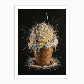 Ice Cream Cone 87 Art Print