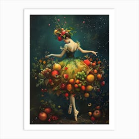 Fruitful Ballerina 1 Art Print