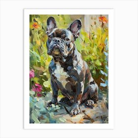 French Bulldog Acrylic Painting 1 Art Print