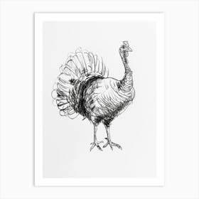 B&W Turkey Art Print