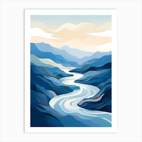 River In The Mountains 4 Art Print