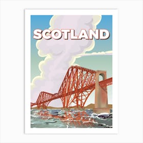 Scotland firth of forth Bridge Art Print