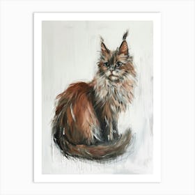 Laperm Cat Painting 2 Art Print