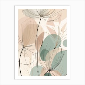 Pastel Flower Fields Art Print