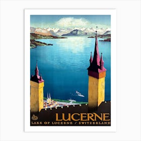 Lakr Lucerne, Switzerland Art Print