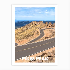 Pikes Peak, Mountain, USA, Nature, Rocky Mountains, Climbing, Wall Print, Art Print Art Print