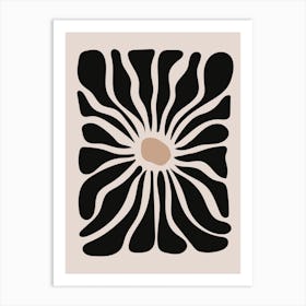 Abstract Quirky Flower Art Print