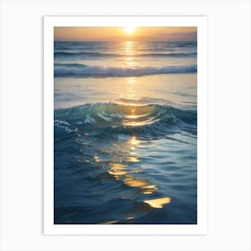 Sunset At The Beach Print  Art Print