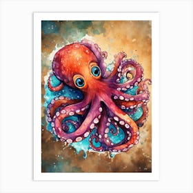 Octopus Painting Art Print