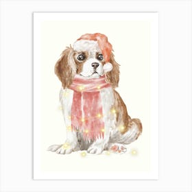 Christmas Dog Art Print