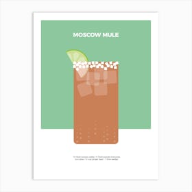 Cocktail Poster Moscow Mule 1 Art Print