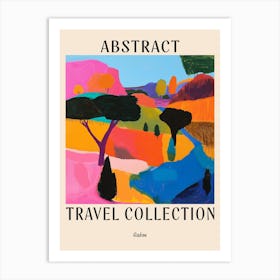 Abstract Travel Collection Poster Gabon 4 Art Print