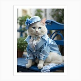 Victorian Cat 7 Art Print