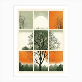 Autumn Trees Art Print