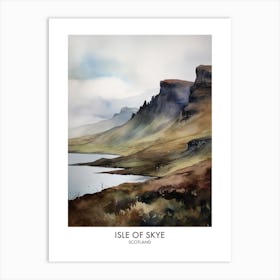 Isle Of Skye 7 Watercolour Travel Poster Art Print