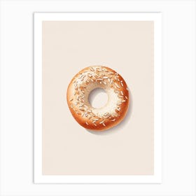 Seeded Bagel Marker Art 2 Art Print