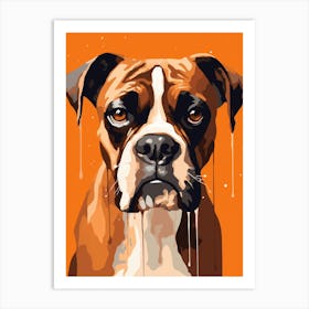 Boxer Dog Painting 2 Art Print