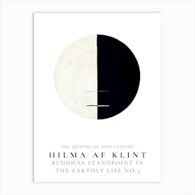 Hilma Af Klint Buddhist Standpoint In The Earthly Life Art Print