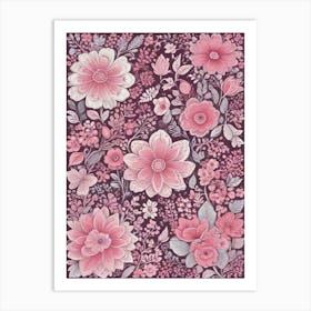 Pink Flowers 23 Art Print