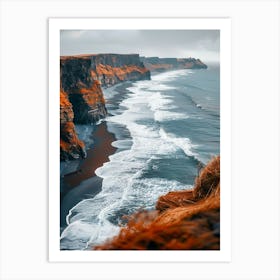 Iceland Cliffs Art Print