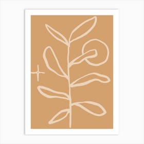 Leaf And A Flower Art Print