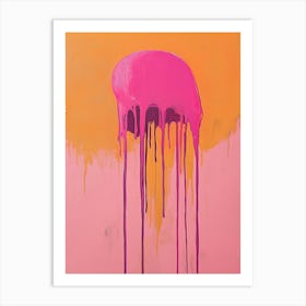 Pink Jellyfish Art Print