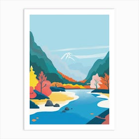 Nikko Japan 6 Colourful Illustration Art Print