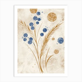 Blue Berries Art Print