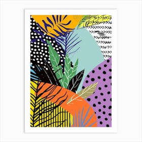 Abstract Tropical Pattern Art Print