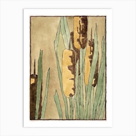 Cattail (1915), Hannah Borger Overbeck Art Print