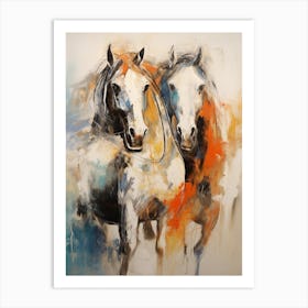 Horse Abstract Expressionism 2 Art Print