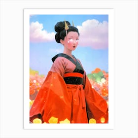 Japan Geisha Visual 31 Art Print