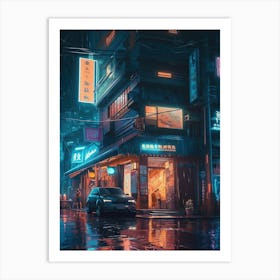 Neon City 8 Art Print