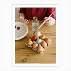 Eggs Cute Art Print