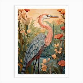 Great Blue Heron 4 Detailed Bird Painting Art Print