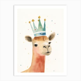 Little Camel 1 Wearing A Crown Art Print