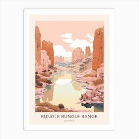 Bungle Bungle Range Australia Travel Poster Art Print