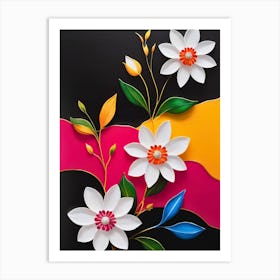 Paper Flowers Art Print