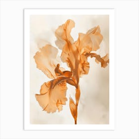 Orange Iris 2 Art Print