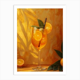 Orange Cocktail 12 Art Print