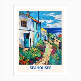 Seahouses England 2 Uk Travel Poster Art Print