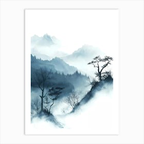 Asian Landscape Painting 5 Art Print