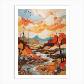 Sunset In The Mountains 2 Art Print