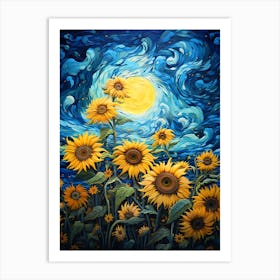 Sunflowers Wall Art Art Print