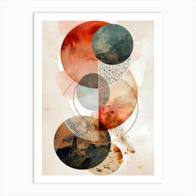 Abstract Circles Art Print