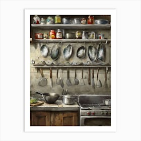 Kitchen Utensils Art Print