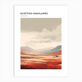 Scottish Highlands Scotland 2 Hiking Trail Landscape Poster Art Print