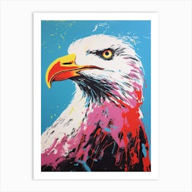 Andy Warhol Style Bird Seagull 2 Art Print