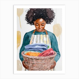 Laundry Basket Art Print