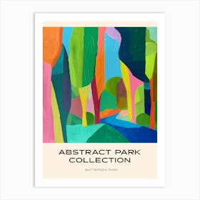 Abstract Park Collection Poster Battersea Park London 1 Art Print